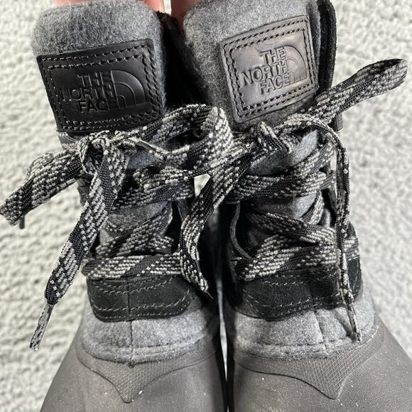 The North Face Boots Shellista III Shorty Womens 8 Black Gray Hiking Insulated - Picture 6 of 10